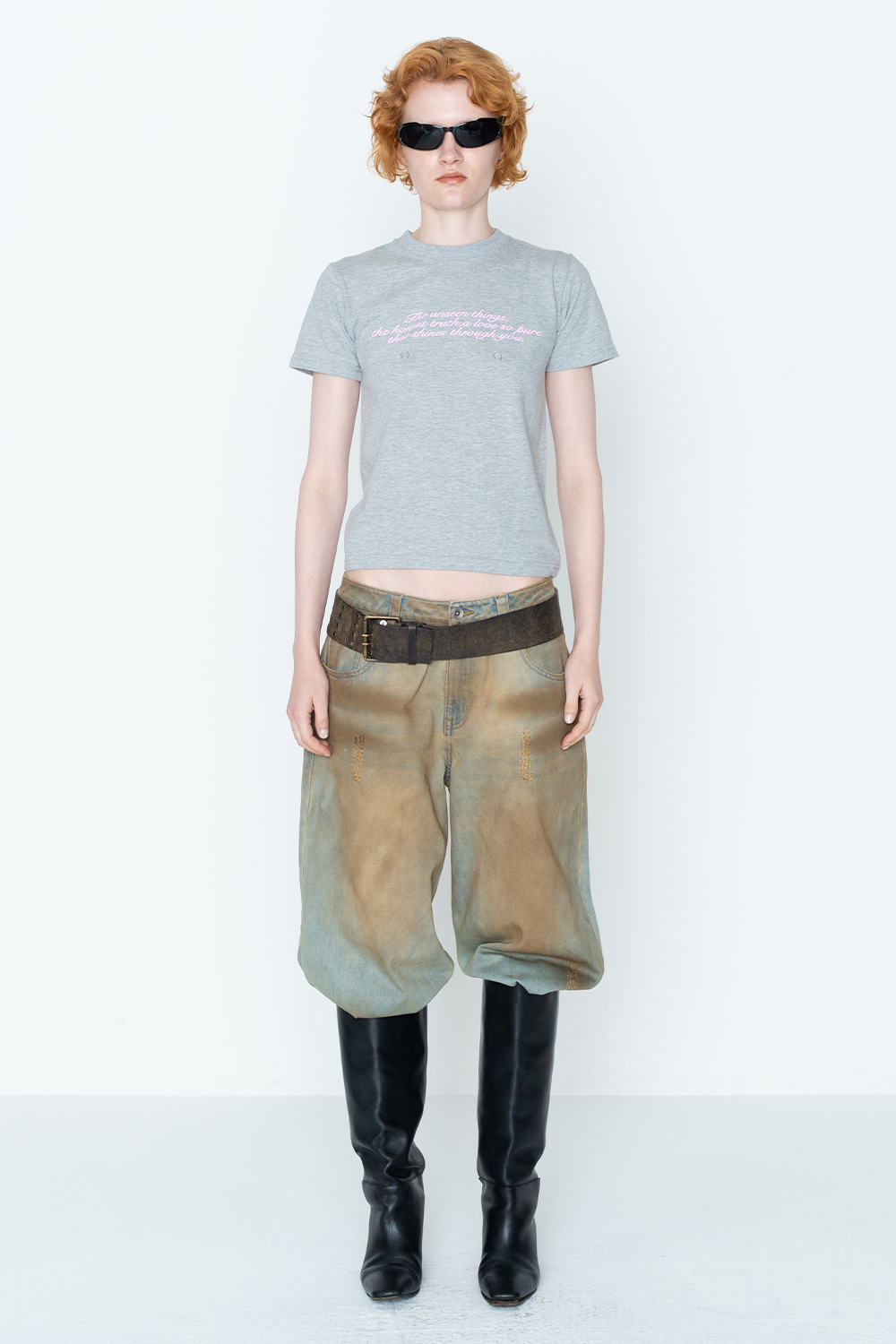 STRAIGHT DENIM PANTS/BLU