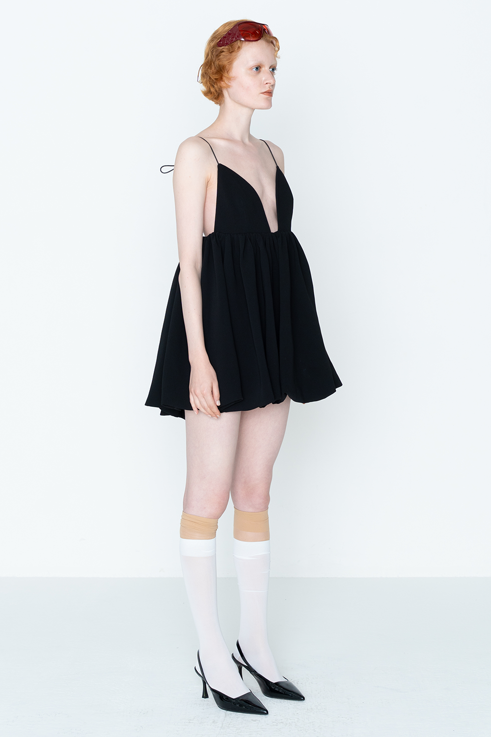 BALLOON TUNIC/BLK