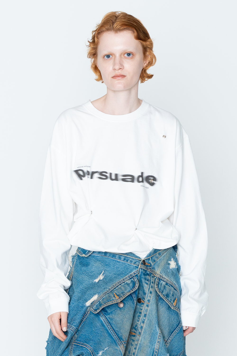 Persuade Long Sleeve Tee/WHT