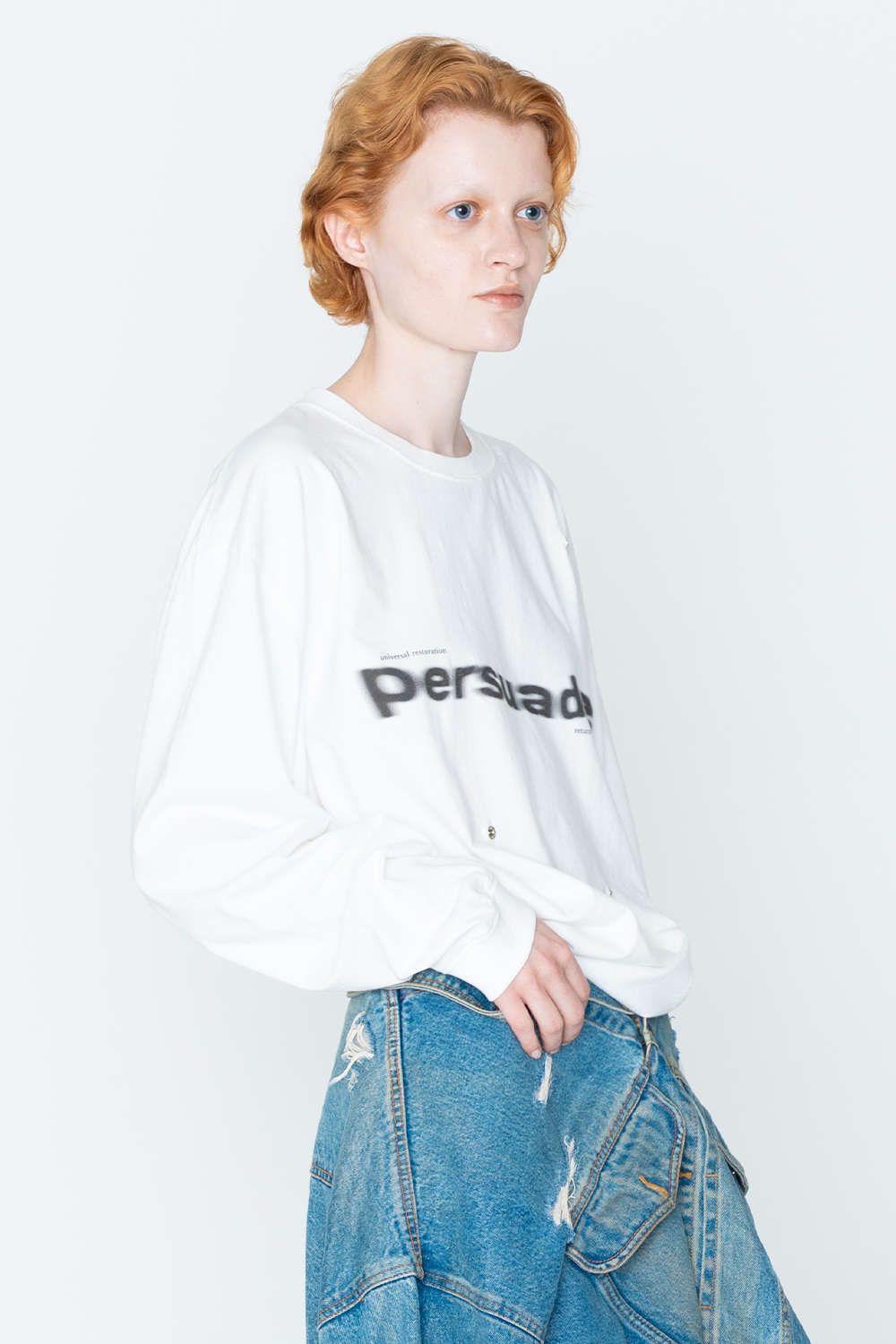 Persuade Long Sleeve Tee/WHT
