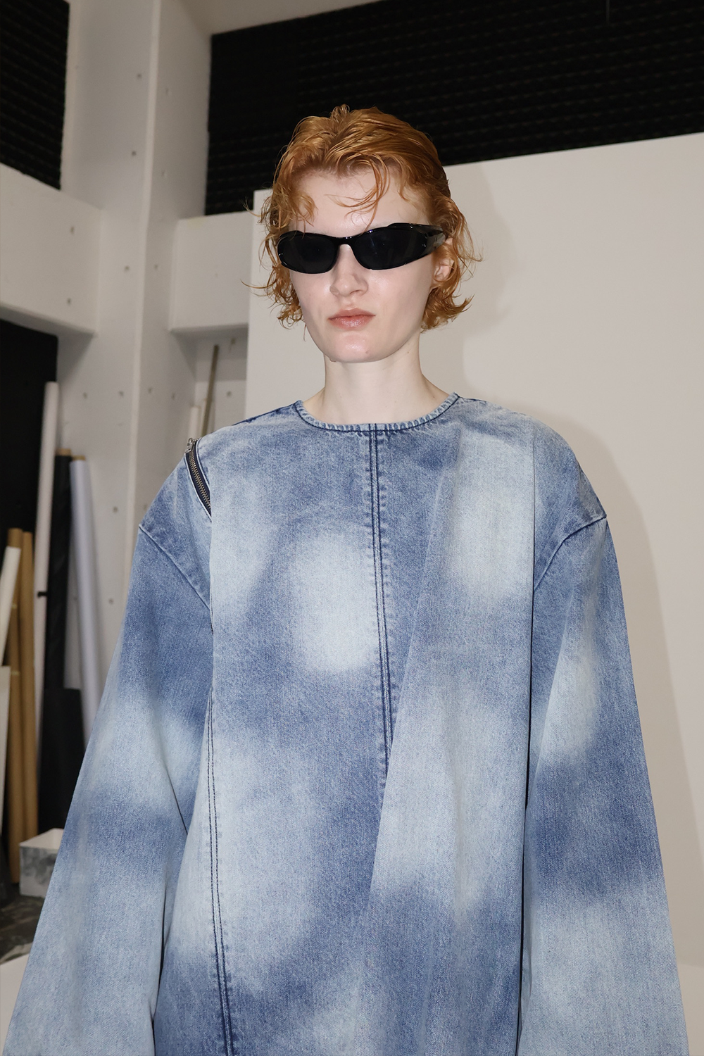 【PRE-ORDER】DENIM ZIP DRESS/BLU