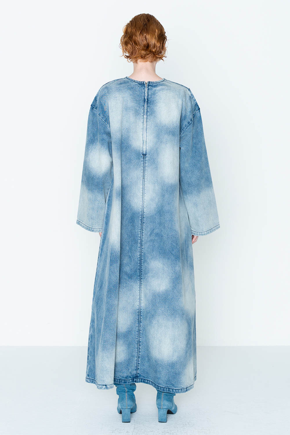 【PRE-ORDER】DENIM ZIP DRESS/BLU