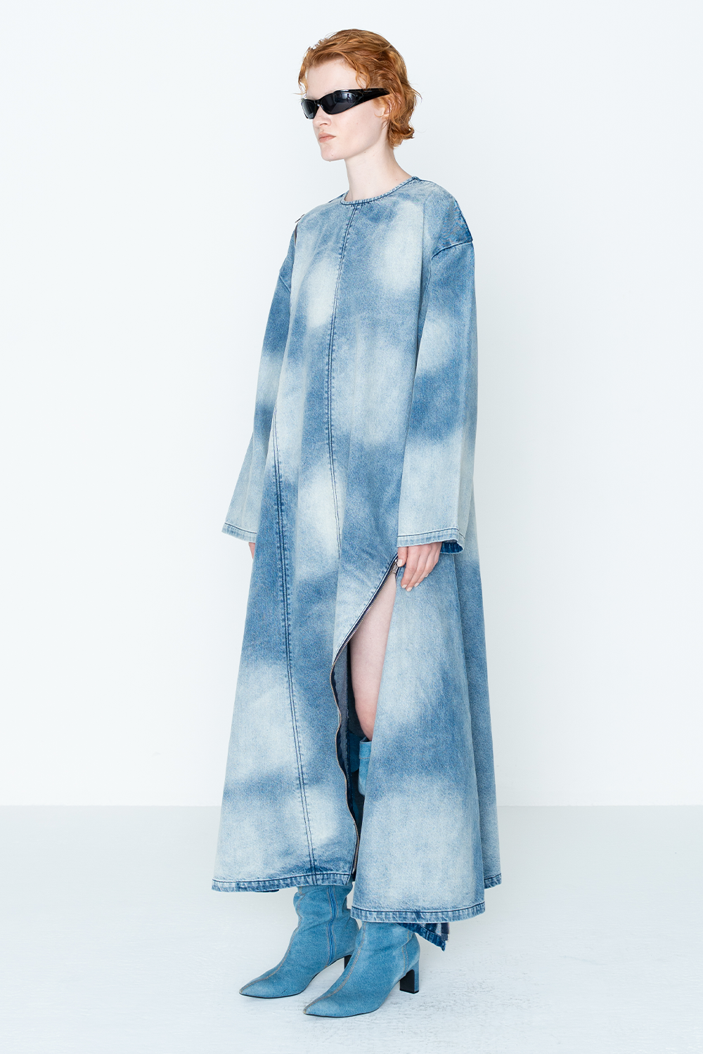 【PRE-ORDER】DENIM ZIP DRESS/BLU