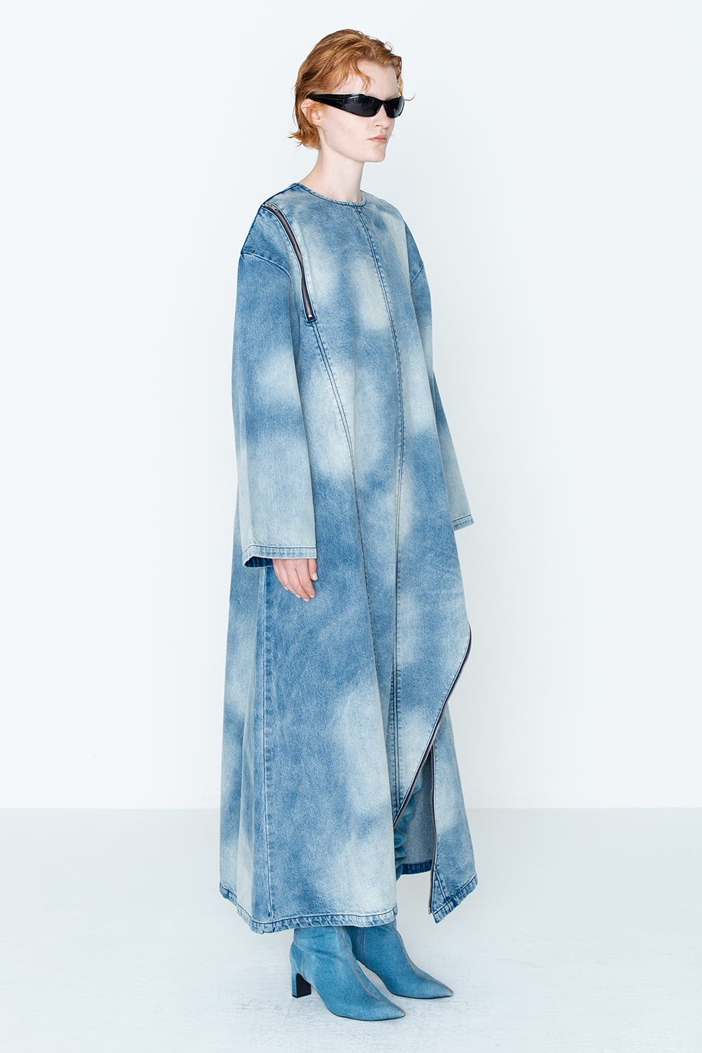 【PRE-ORDER】DENIM ZIP DRESS/BLU