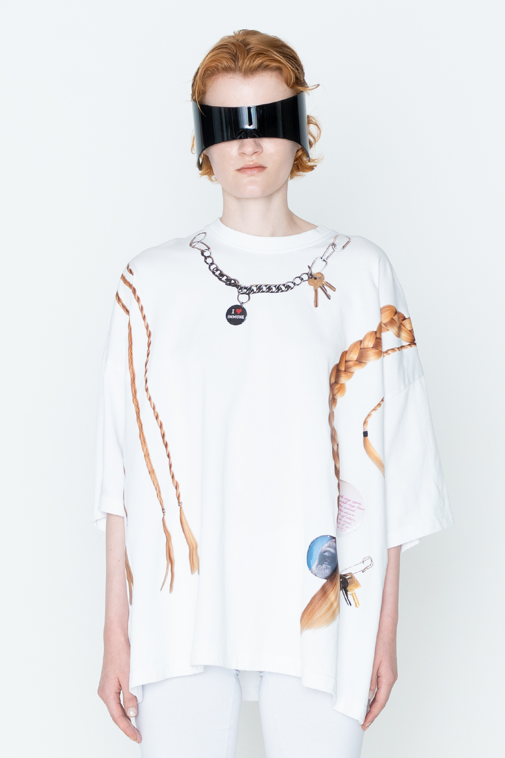 BLOND OVER TEE/WHT