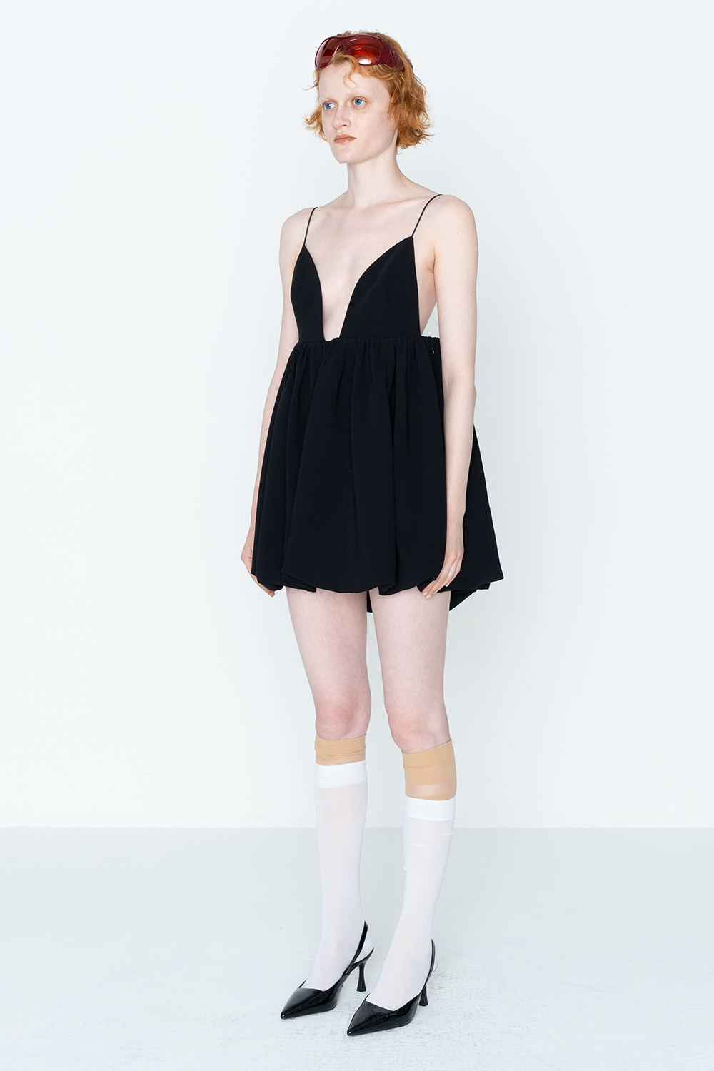 BALLOON TUNIC/BLK