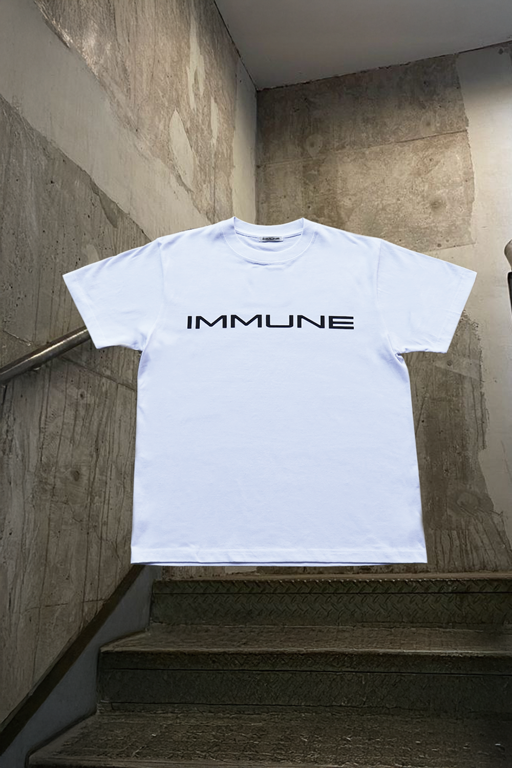 IMMUNE LOGO T-SHIRT/WHT