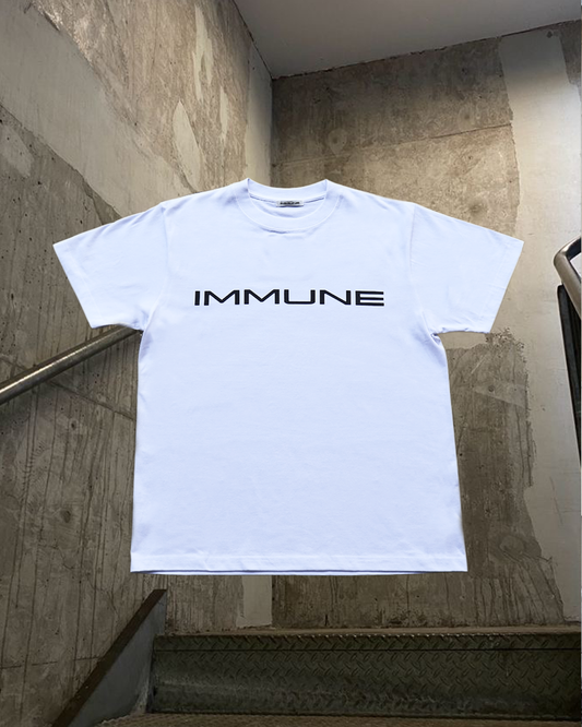 IMMUNE LOGO T-SHIRT/WHT