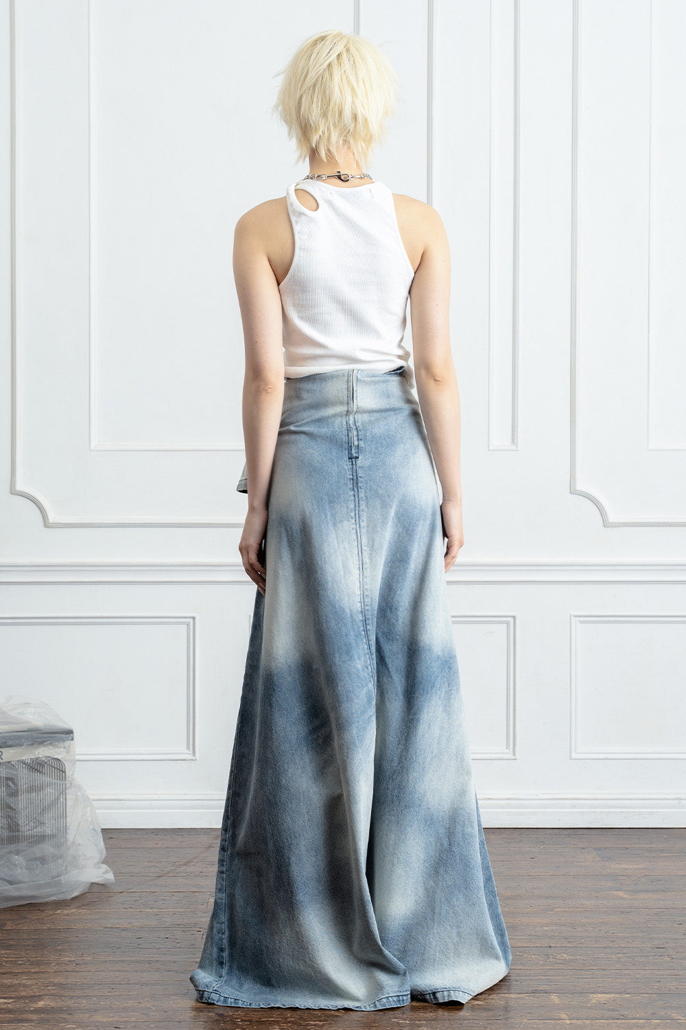 DENIM ZIP DRESS