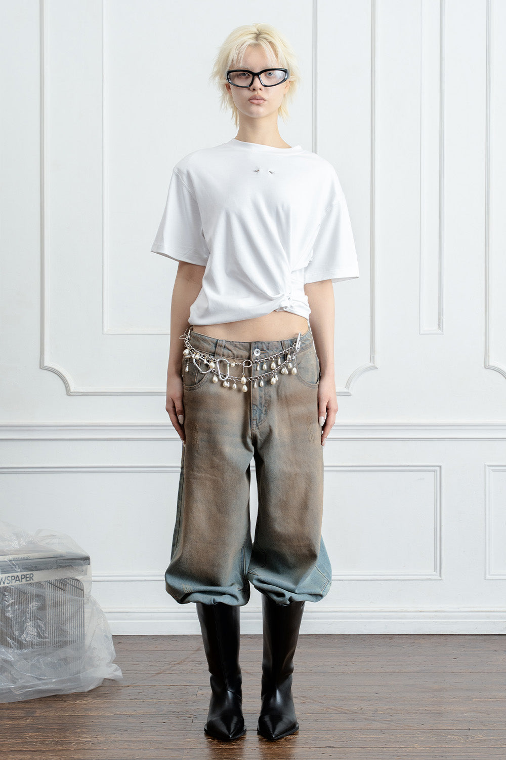 STRAIGHT DENIM PANTS