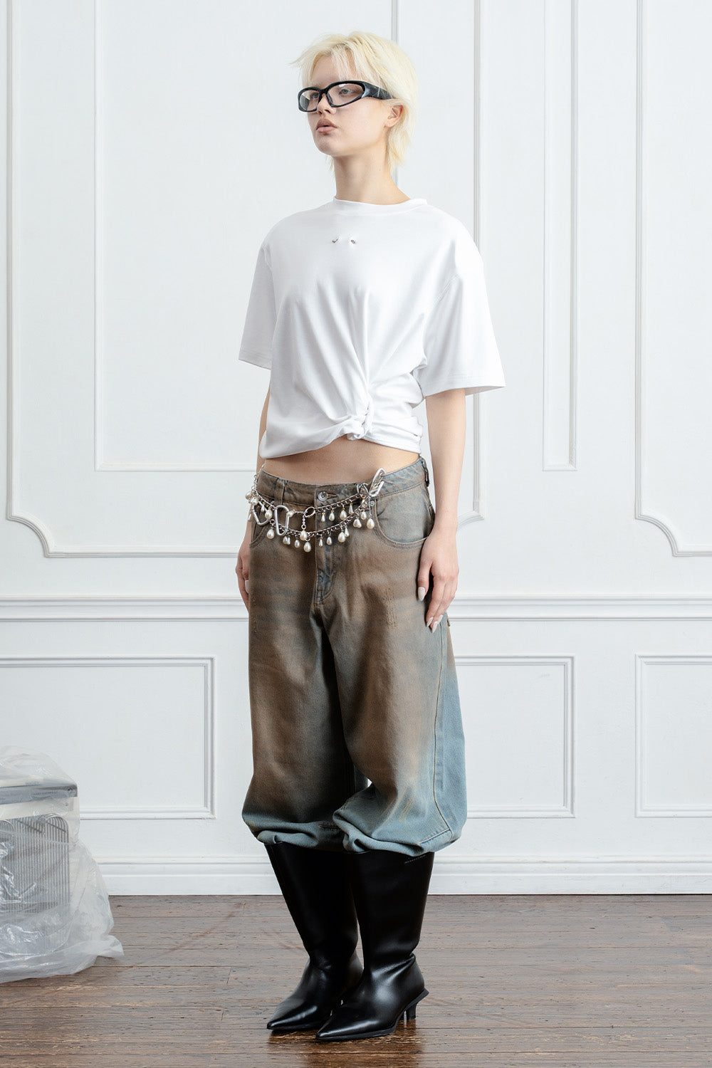 STRAIGHT DENIM PANTS