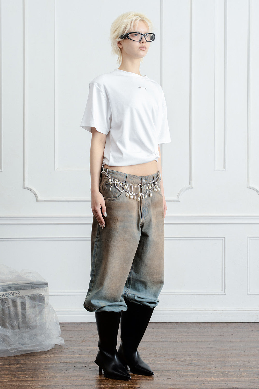 STRAIGHT DENIM PANTS
