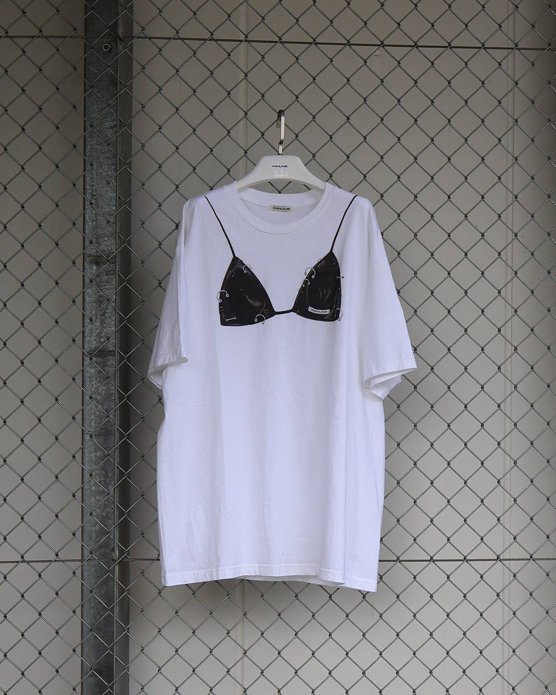 FAKE CAMISOLE T-SHIRT/WHT