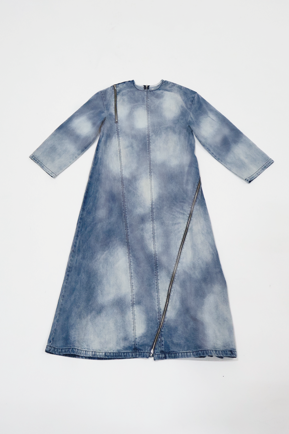 【PRE-ORDER】DENIM ZIP DRESS/BLU